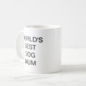 Mug Meilleure maman de chien du monde (Devant gauche)