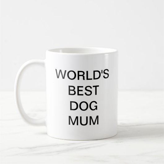 Mug Meilleure maman de chien du monde (Gauche)