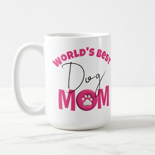 Mug Meilleure maman de chien du monde (Gauche)