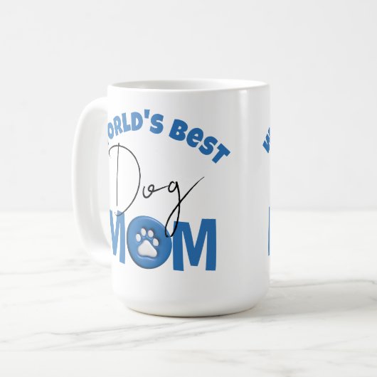 Mug Meilleure maman de chien du monde (Devant gauche)