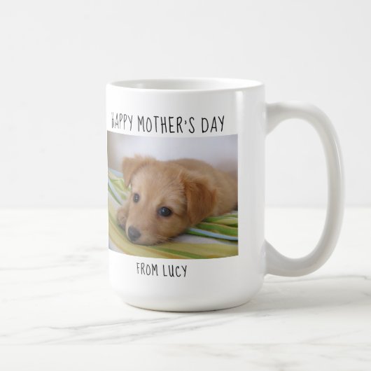 Mug Meilleure maman de chien du monde - Bonne fête des (Droite)