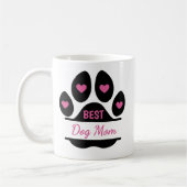 Mug Meilleure Maman de Chien Empreinte de Patte (Gauche)
