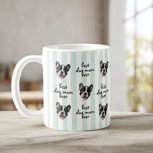 Mug Meilleure maman de chien ever photo de visage d'an