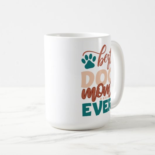 Mug Meilleure maman de chien jamais (Devant droit)