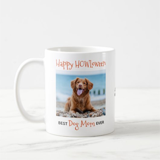 Mug Meilleure maman de chien jamais- Happy HOWLoween j (Gauche)