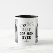 Mug Meilleure maman de chien jamais personnalisé photo (Centre)