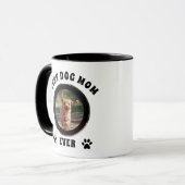 Mug Meilleure maman de chien jamais personnalisée Phot (Devant gauche)