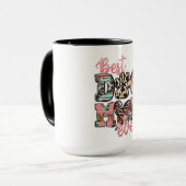 Mug Meilleure Maman de Chien Lettrine avec Empreinte d (Devant gauche)