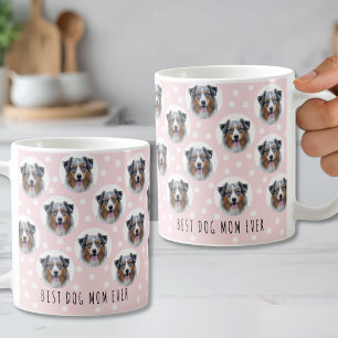 Mug Meilleure maman de chien Photo de visage d'animal