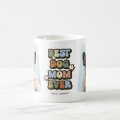 Mug Meilleure Maman de Chien Rétro 2 Photo (Centre)