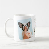 Mug Meilleure Maman de Chien Rétro 2 Photo (Gauche)