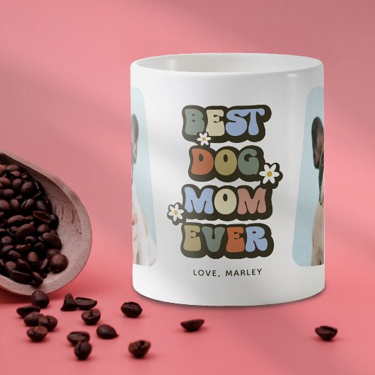 Mug Meilleure Maman de Chien Rétro 2 Photo