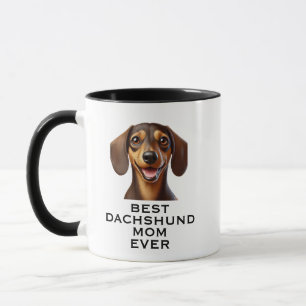 Mug Meilleure maman de Dachshund avec photo personnali