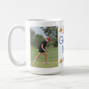 Mug Meilleure maman de golf en deux photos côtières Ja