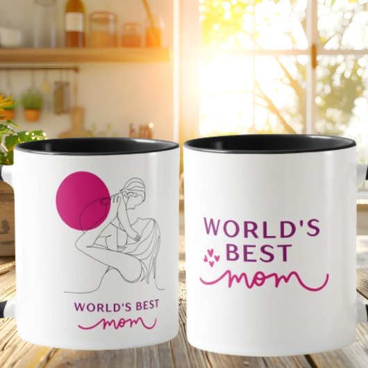 Mug Meilleure maman de la Fête des Mères du monde Café