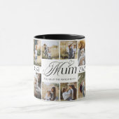 Mug Meilleure Maman de tous les temps Collage de photo (Centre)