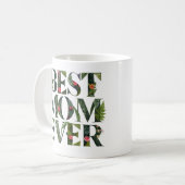 Mug Meilleure Maman De Tous Les Temps Fleurs Mignonnes (Devant gauche)