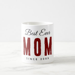 Mug Meilleure Maman Depuis 20XX Moderne Simple Élégant