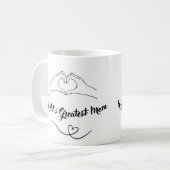 Mug Meilleure maman design du monde Boug cadeau (Devant gauche)