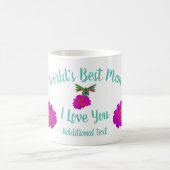 Mug Meilleure maman Dragonfly Zinnia personnalisée (Centre)