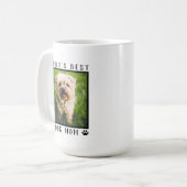 Mug Meilleure maman du chien avec ta photo de chien (Devant gauche)