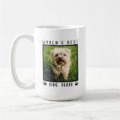 Mug Meilleure maman du chien avec ta photo de chien (Gauche)