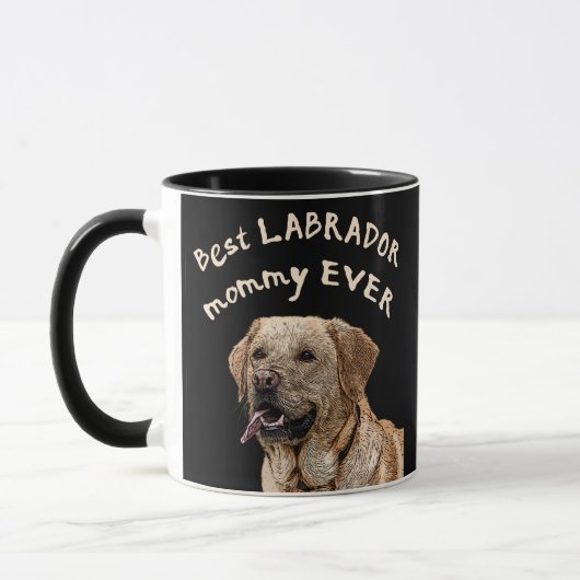 Mug Meilleure maman du Labrador (Gauche)
