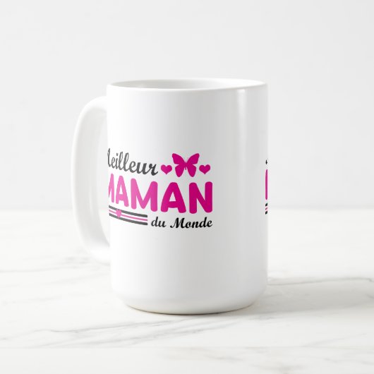 Mug Meilleure Maman du Monde (Devant gauche)