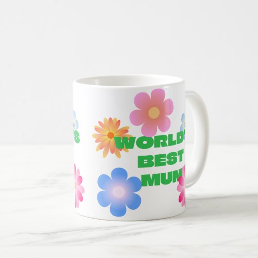Mug Meilleure maman du monde (Devant droit)