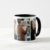 Mug Meilleure Maman du Monde Collage de 2 Photos & Mes (Devant droit)