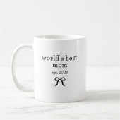 Mug Meilleure Maman du Monde | Écriture Moderne Person (Gauche)