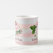 Mug Meilleure Maman du Monde Fleurs de Rose Rose Vinta (Centre)