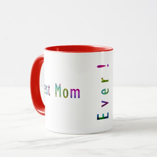 Mug Meilleure Maman du Monde, Meilleur Papa du Monde e (Devant gauche)