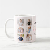 Mug Meilleure Maman Du Monde Photo Collage Blush Pink (Gauche)