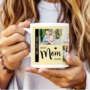 Mug Meilleure Maman du Monde Photo Fête des Mères Jaun