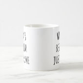 Mug Meilleure maman du monde Posez-moi la question Fêt (Centre)