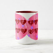 Mug Meilleure maman en Hearts (Centre)