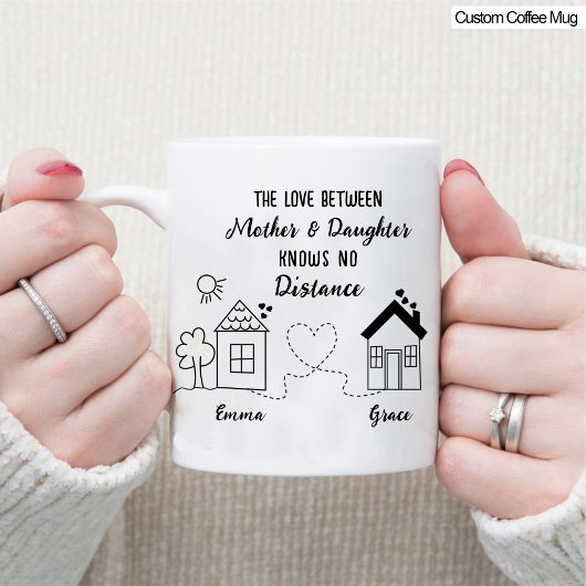 Mug Meilleure maman et fille Loisir Longue Distance Ca
