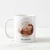 Mug Meilleure Maman Ever 2 Photo Rose Arc Moderne Nom  (Gauche)