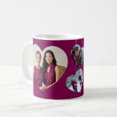 Mug Meilleure Maman Ever 3 Photo Collage Objet de Fami (Devant gauche)