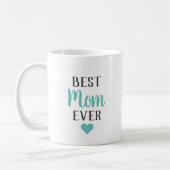 Mug Meilleure Maman Ever Aqua Script Cœur (Gauche)