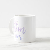 Mug Meilleure maman Ever Aquarelle Brosse Purple (Devant gauche)