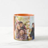 Mug Meilleure maman Ever Orange Personnalisé Deux Phot (Centre)