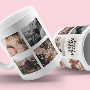 Mug Meilleure MAMAN Ever Personnalisé Or Multi Photo