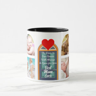 Mug Meilleure Maman Ever Photo Porte et Édition Coeur