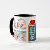 Mug Meilleure Maman Ever Photo Porte et Édition Coeur  (Devant gauche)