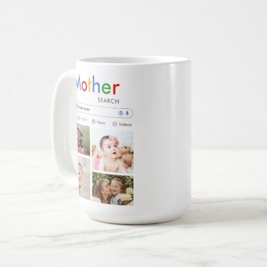 Mug Meilleure Maman Ever Rechercher Bébé Enfants Cute (Devant gauche)