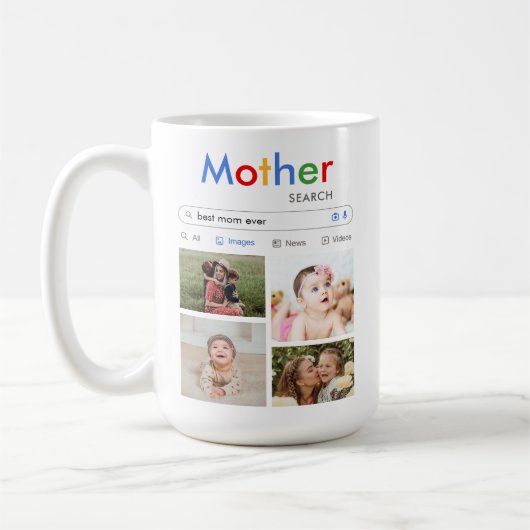 Mug Meilleure Maman Ever Rechercher Bébé Enfants Cute (Gauche)
