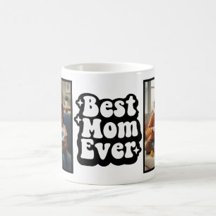 Mug Meilleure Maman Ever Rétro Groovy 2 Photo Souvenir