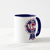 Mug Meilleure maman Ever Ribbon bleu (Devant droit)